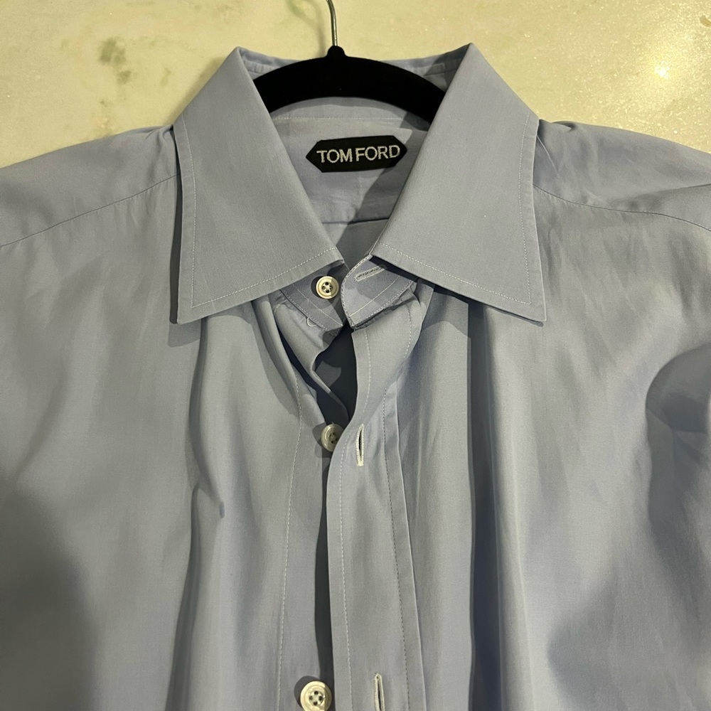 Gently worn Tom Ford blue dress shirt